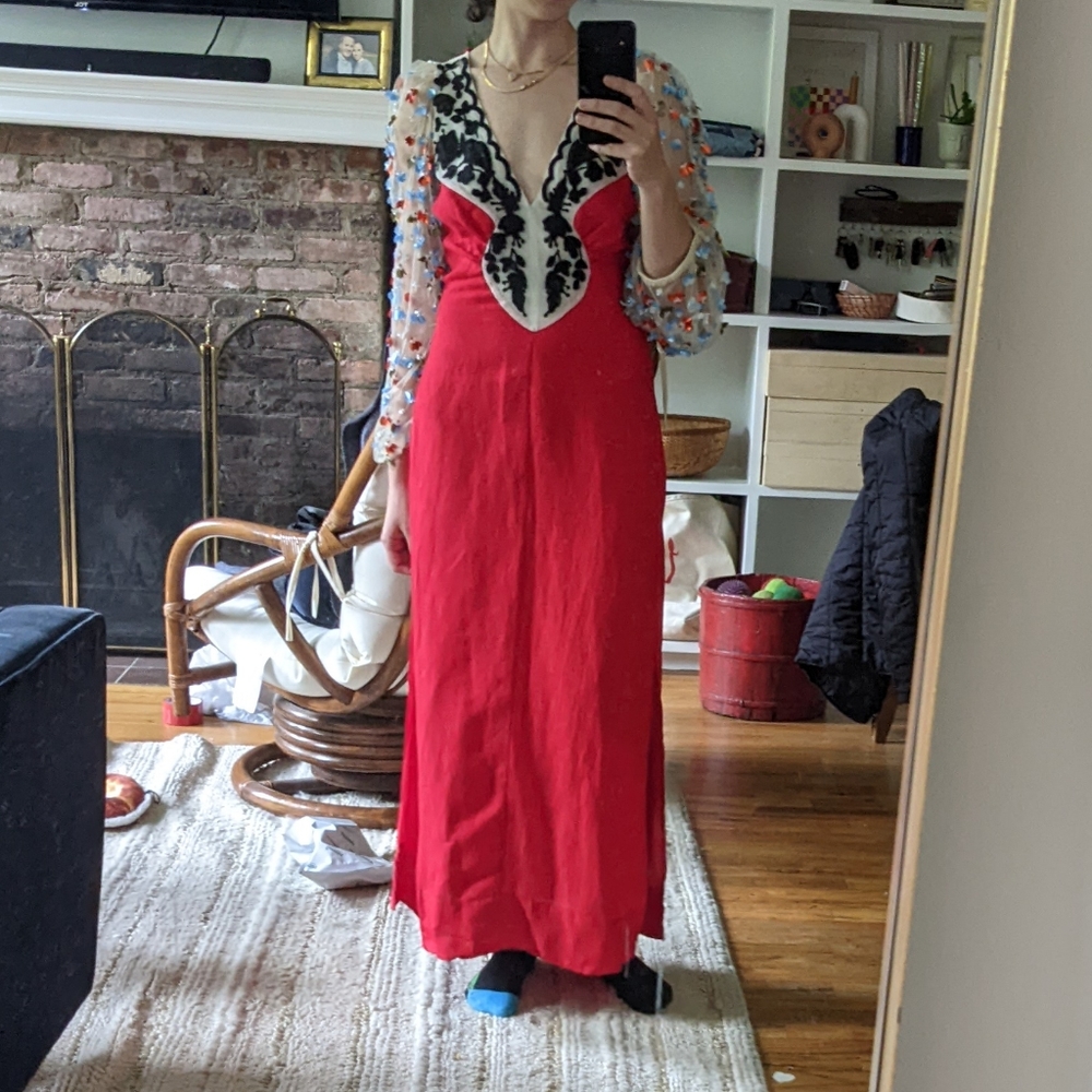 Rachel Comey Embellished Sleeve Dress